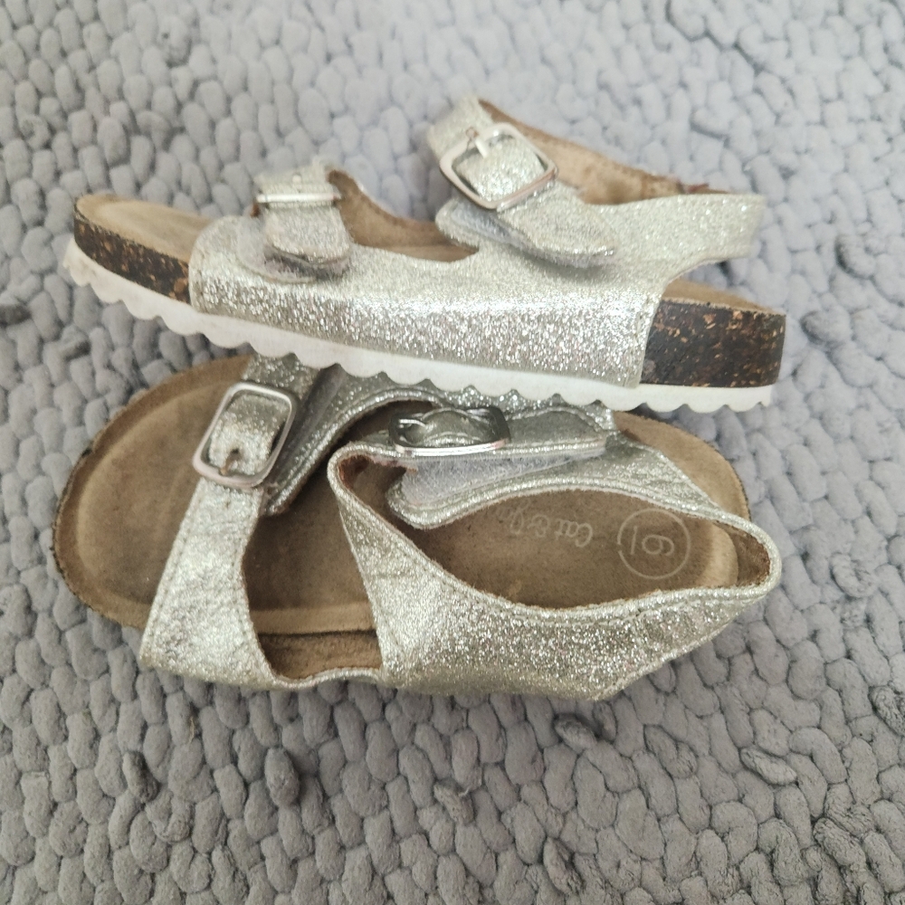 Kids Silver Sandals